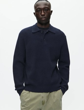 WOOD WOOD Wwkevin Polo 25298 - Navy - M