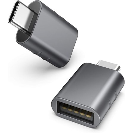 USB C til USB Adapter (2-pakning), USB-C Hann til USB3.0 Hunn Adapter Kompatibel