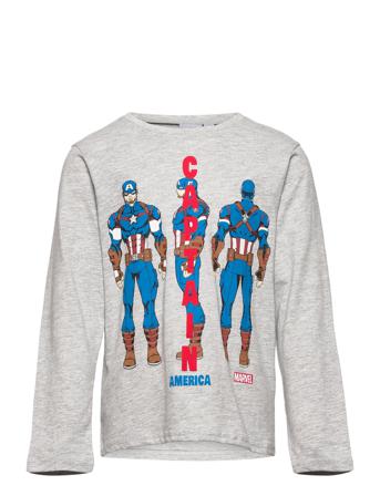 Long-Sleeved T-Shirt T-shirts Long-sleeved T-shirts Grå Marvel