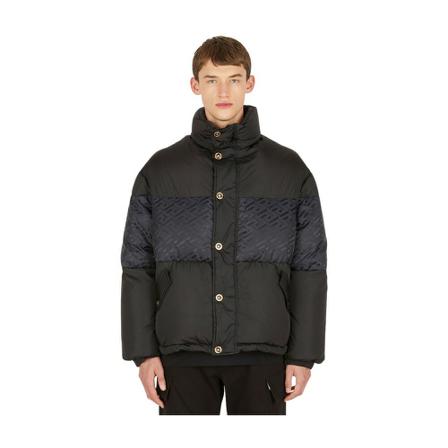 Versace Medusa Quilted Down Jacket , Zwart , Heren , Maat: M