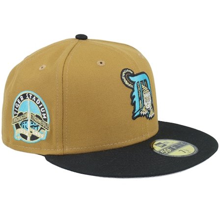 New Era - MLB Beige fitted Caps - Detroit Tigers Midnight Forest 59FIFTY Old Gold/Black Fitted @ Hatstore