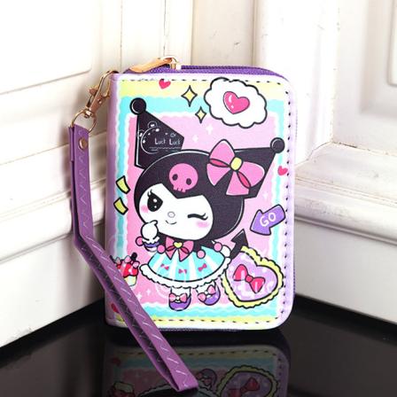 Kawaii Coin Kukkaro Kuromi Cartoon Anime e Printing Portable Smal 09