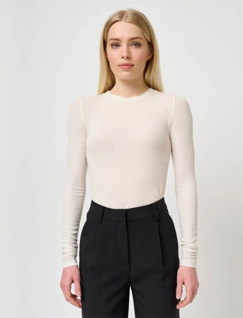 Bruuns Bazaar Angelabb Ls T-Shirt - White - XS