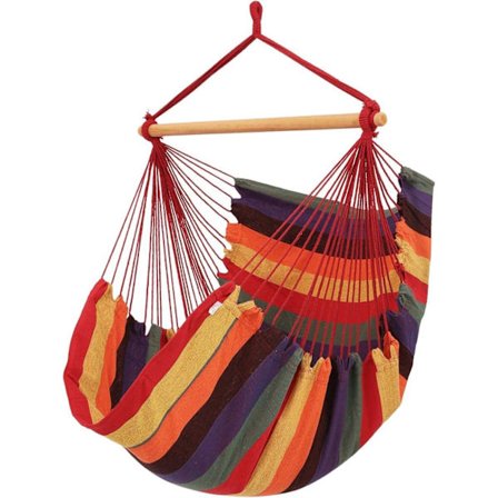 Hængekøje 100 x 130 cm med puder og siddehynde – Op til 150 kg