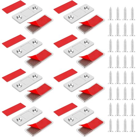 Magnetisk Lukning 8 Styk Ultra Tynd Magnet Dør Skab Klæbende