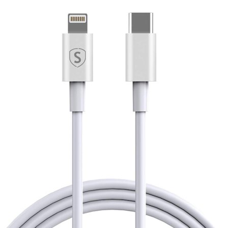SiGN USB-C till Lightning Kabel 2.1A 2m - Vit