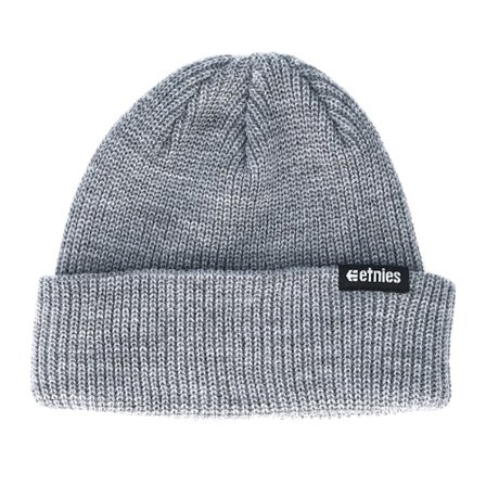 Etnies - Grå cuff Beanie - Warehouse Grey/Heather Beanie @ Hatstore