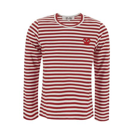 Comme des Garçons Play Long Sleeve T-Shirt Rød, Dame Langærmet