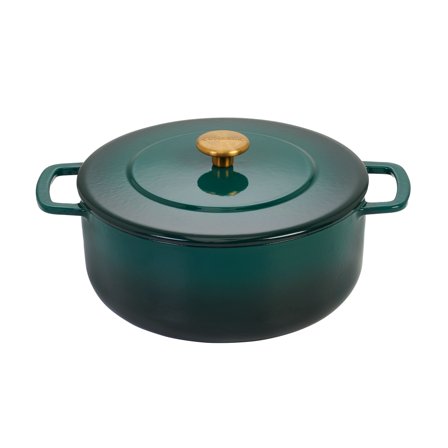 Combekk gjutjärnsgryta med lock 24 cm/3,8 liter, grön | Matlagning > Kokkärl & Stekpannor > Grytor | Bagaren och Kocken