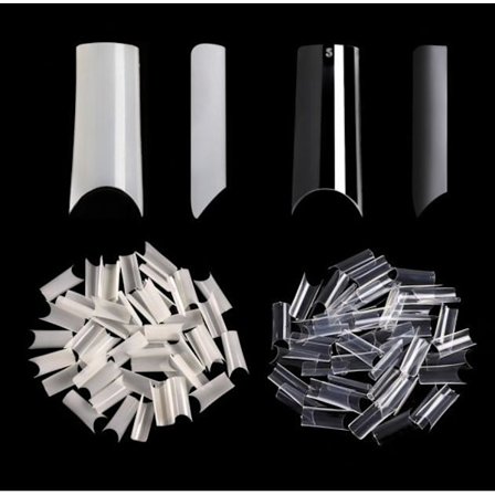 500 kappaletta tekokynsien kärkiä, akryylimateriaalia, pakattu laatikkoon