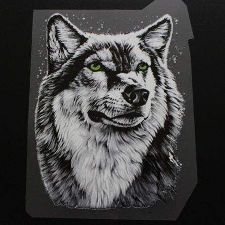 Wolf Patches T-paita lämmönsiirtotarra Pestävä vaatteet, silitys applikaatiolla