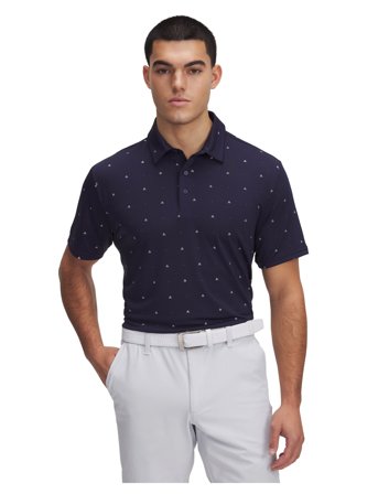 Under Armour Ua Plyoff 3.0 Prntd Polo Lb - Navy - S