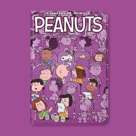 Stilig etui for iPad Air 4 10.9" Lilla Snoopy Alt i Ett