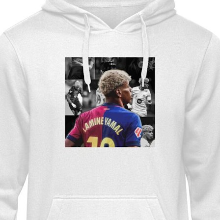 Hoodie Yamal FC Barcelona fotboll stjärnskott 2025