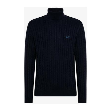 Sun68, Sweater Zwart, Heren, Maat:M