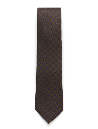 AN IVY Striped Oversized Bow Tie - Green - ONE SIZE