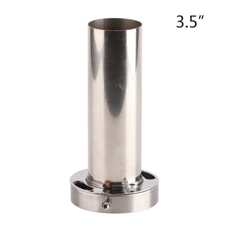 Universal Justerbar 85mm Rund Udstødningsdæmper Tip Aftagelig Lyd Dæmper