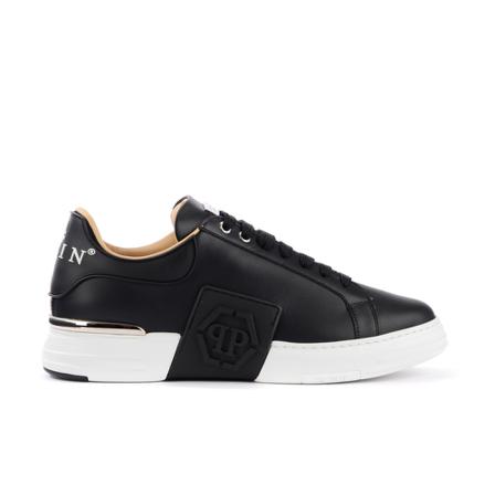 Philipp Plein Hexagon Low Top Sneakers Sort, Herre, Størrelse: 43 EU
