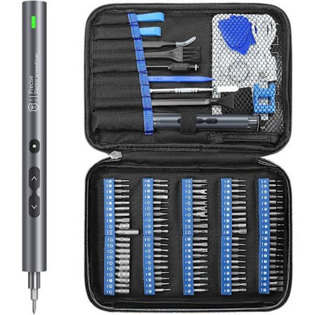 Mini Elektrisk Skrutrekker, 120 i 1 Liten Bærbar Kordløs Elektrisk