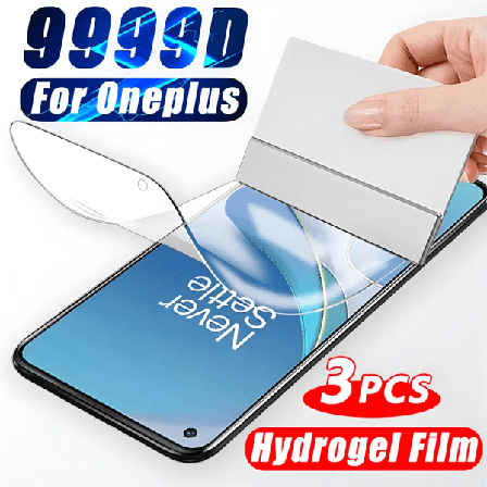 1-3 st cover hydrogelfilm för Oneplus 11 10 9 8 7 6 8T 7T 6T 9R Pro skärmskyddsfilmer för Ace 2 Pro Nord 2 Ej glas For Oneplus 8 Pro 3PCS