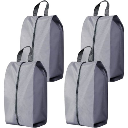 Pieces Resesko Väska Vattentät Skor Väska Sko Förvaringsväska Bärbar Vattentät Skoskydd för Resor och Sport (Grå)