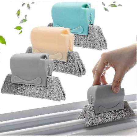 Vinduesrille Rengøringsbørste, Vindues- og Dørspor Rengøringsbørste, Håndholdt Hurtig Rengøring af Sprækkere Værktøjer Til Alle Vinduer/skydedøre/ti