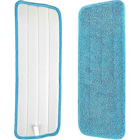 6 kpl Sinisiä Mikrokuitu Spray Moppi Vaihtopäitä Märkäkuivamoppeihin, Premium Lattianpuhdistuspehmusteet, Uudelleenkäytettävät Vaihtotäytteet 