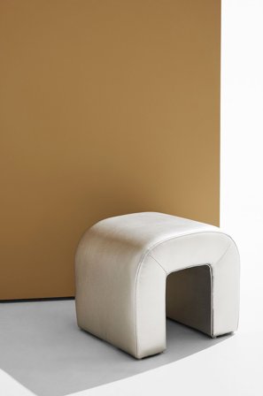 Pastill - Odette puf - Sølvfarvet - Fodskamler & puffer - Fra Homeroom