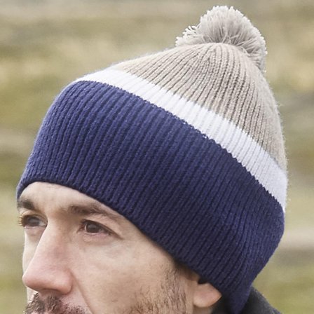 Ferdie Navy & Grey Montagna Beanie for Men