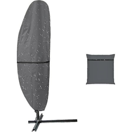 Bananparasollskydd med dragkedja för 9-13 fot Cantilever-parasoller, Patio