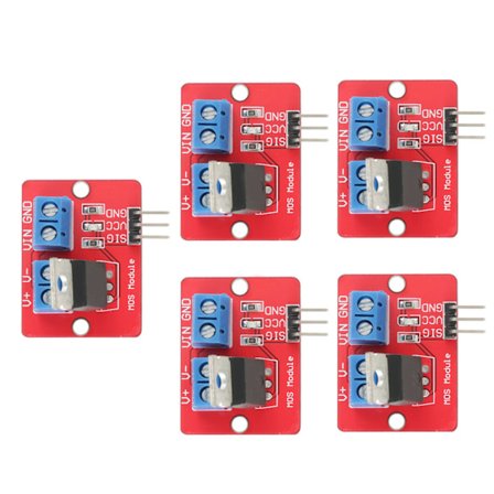 5 stk. 3,3V/5V MOSFET Driver Moduler PWM Utgangs Driverkort Utgang 0‐24V