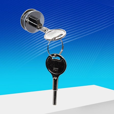 Glasdörrlås. Skjutdörrlås. Runt glaslås.