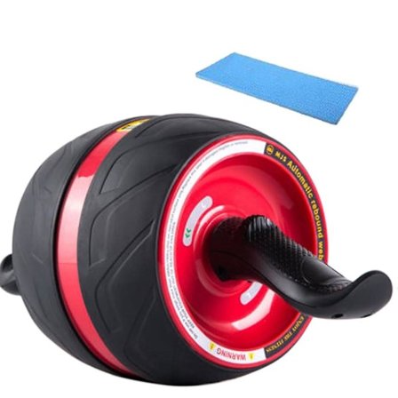 Ab Roller Hjul med Indbygget Fjeder Modstand Core Træningsudstyr Auto Lydløs Rebound E