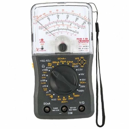 Mini Bærbar Analog Multimeter AC/DC Voltmeter Amperemeter Resistans Kontinuitet Kapasitans Sikring & Diodetester