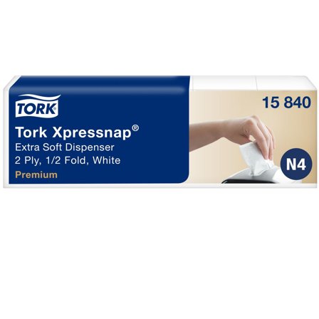TORK Servett xpressnap N4 Premium 2-lags vit 500/fp - Lyreco - Kök och servering - Servetter och dukar - Dispenserservetter