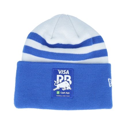 New Era - Motor Schwarz cuff Mütze - RB F1 25 Tsunoda White/Blue Wide Cuff @ Hatstore