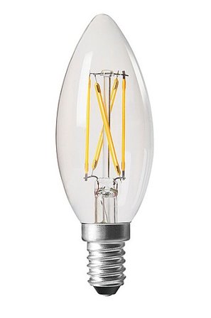 Jotex - ELECT LED FILAMENT Lichtquelle 35 mm E14 Klar - Kaufe E14 bei Jotex