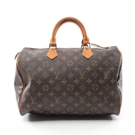 Louis Vuitton Vintage, Pre-owned Leather louis-vuitton-bags Bruin, Dames, Maat:ONE Size