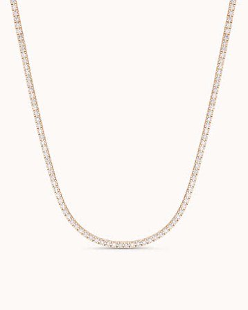 Blair Halsband 18K Roséguld med Naturliga Diamanter