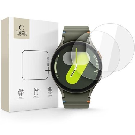 Tech-Protect Glass Fit+ 2-pak hærdet glas til Samsung Galaxy Watch 40/41/42/43/44 mm - klar
