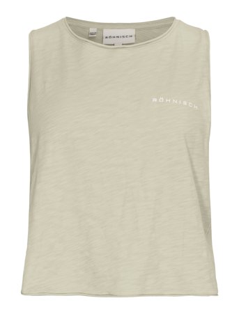 Slub Cropped Tank Green Röhnisch