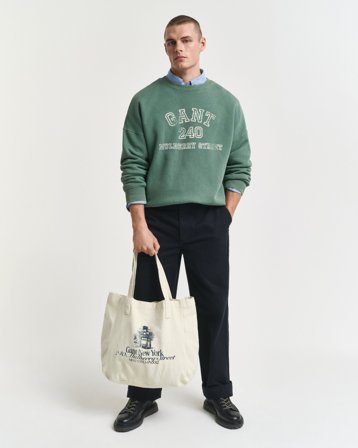 GANT Herren Cotton Canvas Tote Bag (ONE SIZE) Weiß