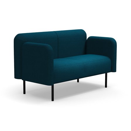 Sofa VARIETY, 2-Sitzer, Stoff Blues CSII, petrol