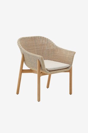 Kave Home - Fåtölj för utomhusbruk - galea - Beige - Utefåtöljer - Från Homeroom