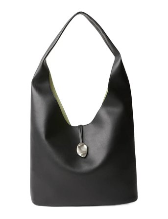St Lock Slouchy Large Shoulde Black Calvin Klein