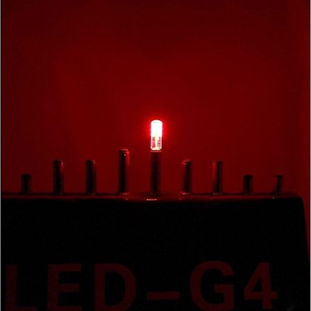 1w G4 Bi-pin LED-lamppu 24 SMD 3014 Punainen Sininen Vihreä Koriste