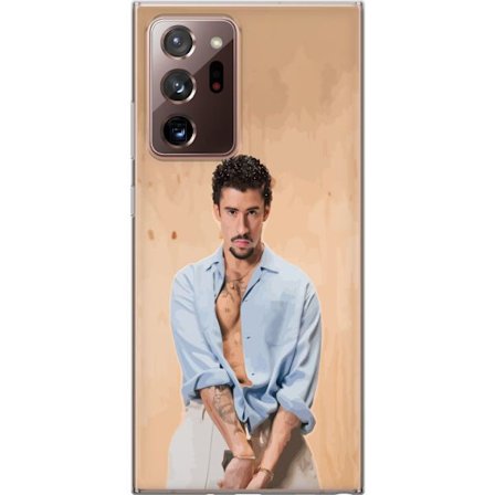 Kompatibelt Mobildeksel til Samsung Galaxy Note20 Ultra Bad Bunny Super Bowl-inspirert grafikk med NFL-trofé og San Francisco-bro i sportdesign