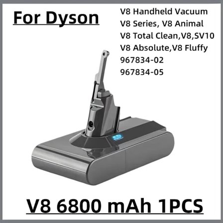 Pölynimurin ladattava akku Dyson V6 V7 V8 V10 V11 V15 -sarjalle SV07 SV09 SV10 DC62 Absolute Fluffy Animal Pro Bateria