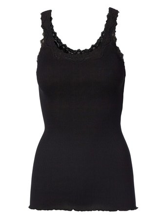 Rosemunde RWBabette Silk SL Deep Back Lace Top, Tøj & Bolig, Tøj, Toppe