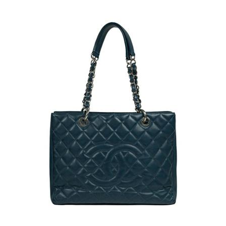 Chanel Vintage Pre-owned Shoulder Väska blå, unisex Vintage Väskor, unisex, Storlek: ONE SIZE